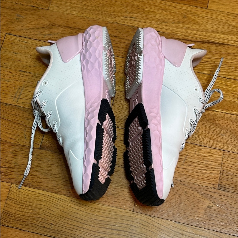G/FORE WOMEN'S PERFORATED MG4 + GOLF SHOES White Pink Blush Size 6 - Picture 3 of 7